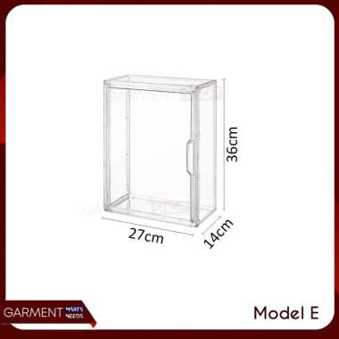 Kotak Display Transparan Box Akrilik Action Figure Stand Tingkat Rak Pajangan Bening Multifungsi MOD