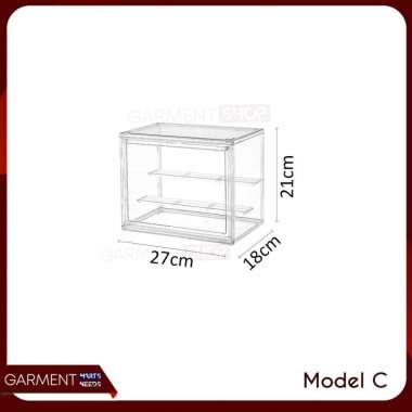 Kotak Display Transparan Box Akrilik Action Figure Stand Tingkat Rak Pajangan Bening Multifungsi MOD