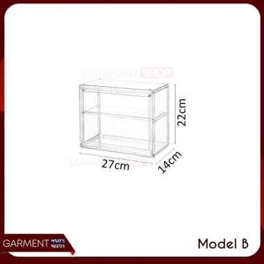Kotak Display Transparan Box Akrilik Action Figure Stand Tingkat Rak Pajangan Bening Multifungsi MOD