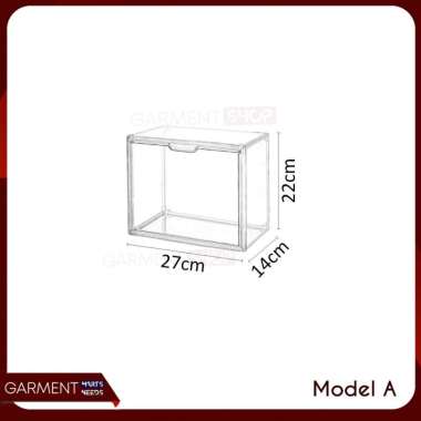 Kotak Display Transparan Box Akrilik Action Figure Stand Tingkat Rak Pajangan Bening Multifungsi MOD