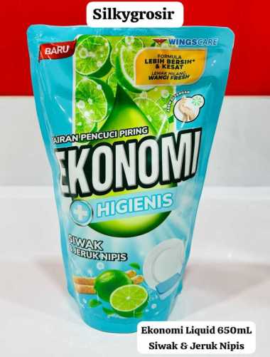 Promo Harga Ekonomi Pencuci Piring Power Liquid Siwak & Jeruk Limau 760 ml - Blibli