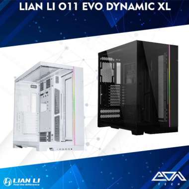 LIAN LI O11 EVO DYNAMIC XL PC Gaming Case | Casing E-ATX Front RGB Strip/Reversible Mode Packing sta