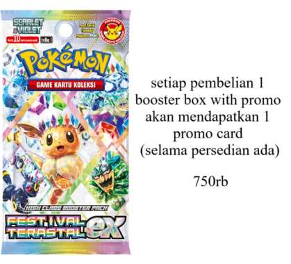 Pokemon Festival Terastal ex Booster Box TCG Indonesia SV8A With Promo