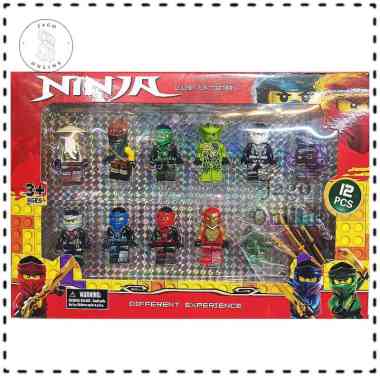 Mainan anak cowok laki leggo miniatur orang orangan set NJ Isi 12
