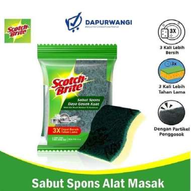 3M Scotch Brite Sabut Spons Cuci Piring