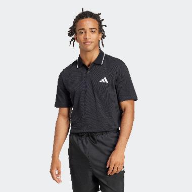 adidas Men Sportswear SL Pique Polo Shirt Polo Shirt Pria [JE9023] A/L black