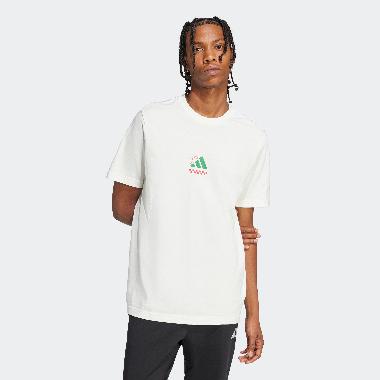 adidas Men Sportswear Lounge Pizza Tee Kaos Olahraga Pria [JJ4016] A/L off white