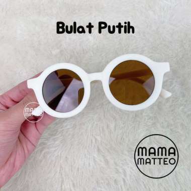 Kacamata Hitam Gaya Bulat Anak Lucu / Kids Sunglasses Bear No Frame Bunny / Kaca Mata Kecil Mini KAC