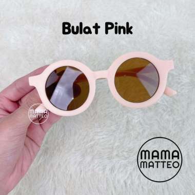 Kacamata Hitam Gaya Bulat Anak Lucu / Kids Sunglasses Bear No Frame Bunny / Kaca Mata Kecil Mini KAC