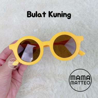 Kacamata Hitam Gaya Bulat Anak Lucu / Kids Sunglasses Bear No Frame Bunny / Kaca Mata Kecil Mini KAC