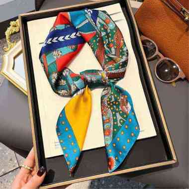 ABIGAIL 70x70cm Korean syal scarf leher scarf tas neck scarf 236