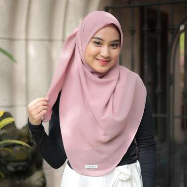 Tiebymin - Amna Hijab Oval Malaysia Foxy Pink Amna