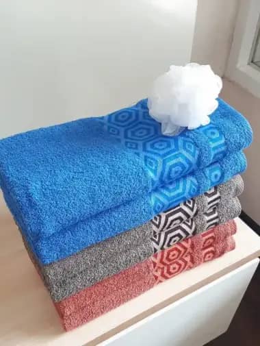 Handuk Mandi Motif Jumbo Kualitas Premium bahan 100% Cotton Carded Ukuran 70 x140 Cm Tebal 400 Gsm