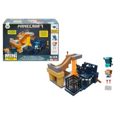 Minecraft Mini Mode Rise Of The Warden Playset - Mainan Action Figure HXT72