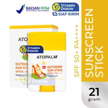 ATOPALM OUTDOOR SUN STICK SPF50+ PA++++ 21 GR | Physical Sunscreen Stick Anak