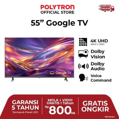 POLYTRON 4K UHD Smart Google TV 55 Inch PLD 55UG5059