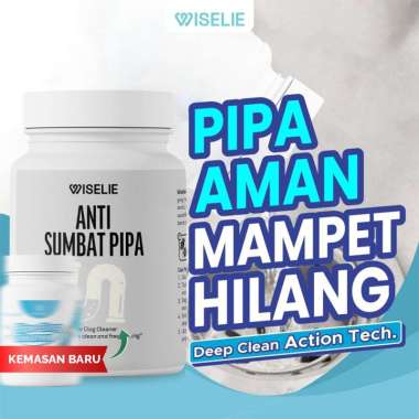 Wiselie Anti Sumbat Pipa dengan Formula Anti Mampet Berkualitas Tinggi Pembersih Pipa Efektif Menghi