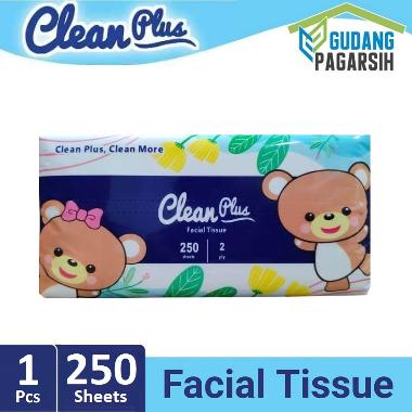 Clean Plus Facial Tissue [250 Sheets/2 Ply]