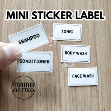 STICKER BENING Label Nama Botol Refill Isi Ulang Stiker Transparan Sticker Only Parfum