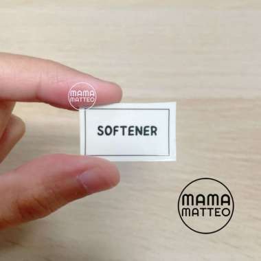 STICKER BENING Label Nama Botol Refill Isi Ulang Stiker Transparan Sticker Only Softener