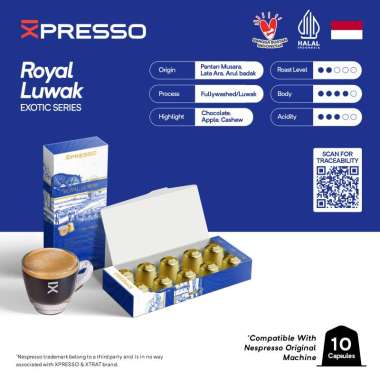 Nespresso Capsule Compatible - Xpresso Coffee Capsule Royal Luwak