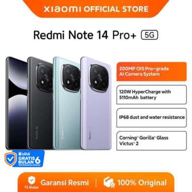Xiaomi Redmi Note 14 Pro+ 5G | 200 MP OIS Pro-grade AI Camera System | 120W HyperCharge with 5110mAh