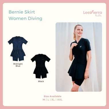 Lee Vierra Bernie Skirt Women Diving, Baju Renang Wanita 2XL Midnight Blue