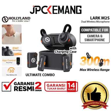JPC KEMANG Hollyland LARK M2S Combo / Mini Combo / USB Type-C Mic Dual Wireless Microphone for Camer