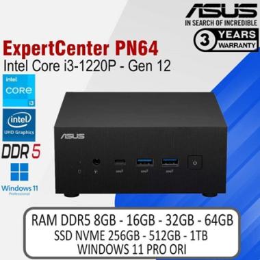 MINI PC ASUS ExpertCenter PN64 Intel Core i3-1220P GEN 12 FULLSET WIN11 +RAM +SSD | ASUS PN64 I3 BAR