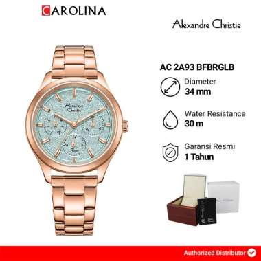 Jam Tangan Wanita Alexandre Christie Passion AC 2A93 BFBRGLB Analog Dial Rose Gold Stainless Steel S
