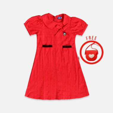 Mini dress/ Dress pendek anak/ Daisy Imlek 10 tahun