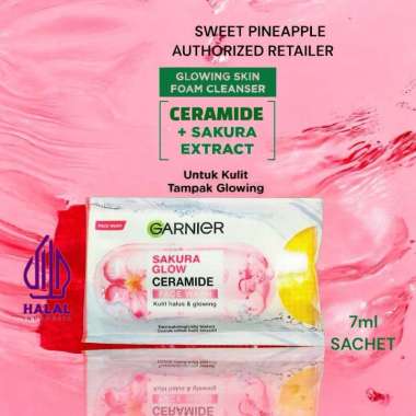 ( Sachet ) Garnier Sakura Glow Face Wash - Pembersih Wajah