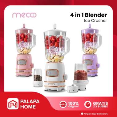 Mecoo 4 in 1 Ice Crusher Blender | Mecco Blander Chopper Juicer Dry Mill | Meco Belender Multifungsi