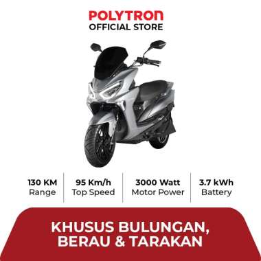 Polytron Fox R Electric Sepeda Motor Listrik - OTR Bulungan, Berau, Tarakan SILVER
