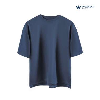 EVERNEXT - KAOS BOXY TEE PRIA KAOS POLOS PRIA KAOS RYU T-SHIRT KAOS PRIA DEWASA NAVY OVERSIZE BAJU P