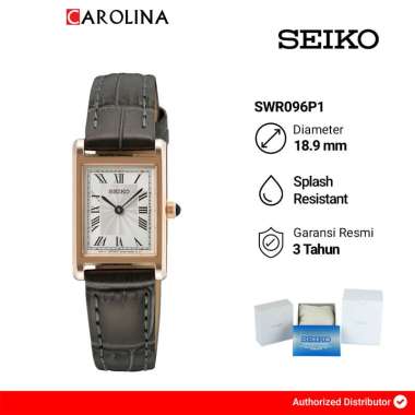 Jam Tangan Seiko Classic SWR096P1 Tank Discover More Ladies White Dial Leather Strap