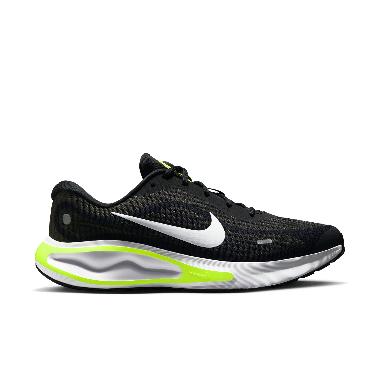 NIKE Men Running Journey Run Road Shoes Sepatu Lari Pria [FN0228-004] 9 Black/White-Wolf Grey-Volt