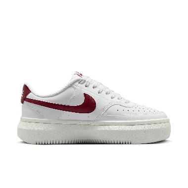 NIKE Women Sportswear Court Vision Alta Shoes Sepatu Olahraga Wanita [DZ5394-103] 7.5 White/Team Red