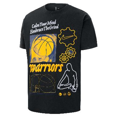 NIKE Men Basketball Golden State Warior Courtside City Edition OGC POS Max90 Short Sleeve T-Shirt Ka