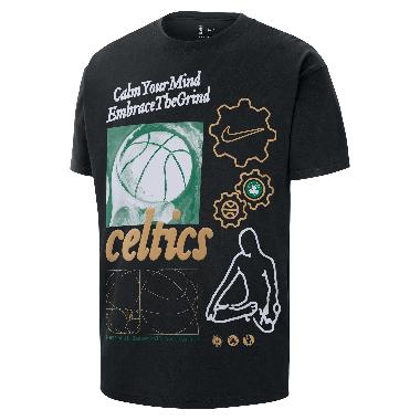 NIKE Men Basketball Celtic Boston Courtside City Edition OGC POS Max90 Short Sleeve T-Shirt Kaos Bas