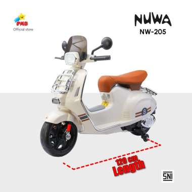 Mainan Anak Motor Aki Nuwa NW205 – PMB Toys Putih