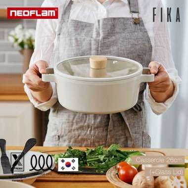 Neoflam Fika Stock Pot Panci Keramik Induksi / Panci Keramik Stock pot 26cm