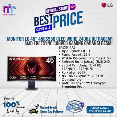LG 45GS95QE-B Monitor OLED Curved WQHD 240Hz UltraGear Gaming
