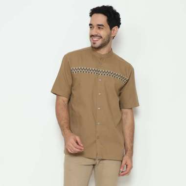 AMK Baju Koko Lengan Pendek KK Akshaya S/s Khaki XXL