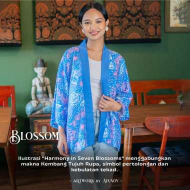 SOVLO Berryl Kimono / Outer Lengan Panjang Blossom_AY