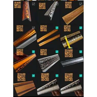 Lis figura pvc ( 6 cm ) lis figura bingkai /Lis Plafon Pvc 3