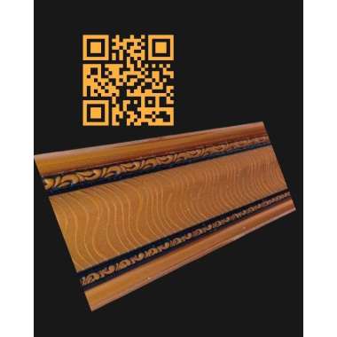 list pigura 12 cm . lis figura 4 cm . list figura 6 cm . plafon pvc LIS 8 CM EMAS HITAM