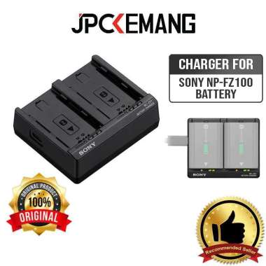 JPC KEMANG Sony BC-ZD1 Dual Battery Charger for NP-FZ100 FZ 100 Charger Baterai Sony BCZD1 BC ZD 1 O