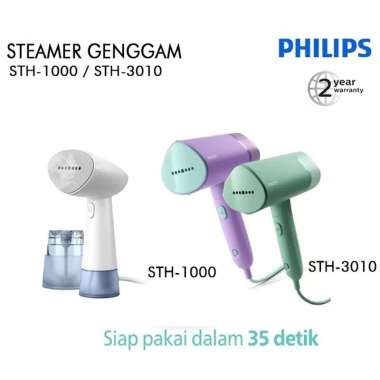 Philips Setrika Uap Genggam - Handheld Steamer Philips STH1000 / STH3010 STH-3010/30 (UNGU)