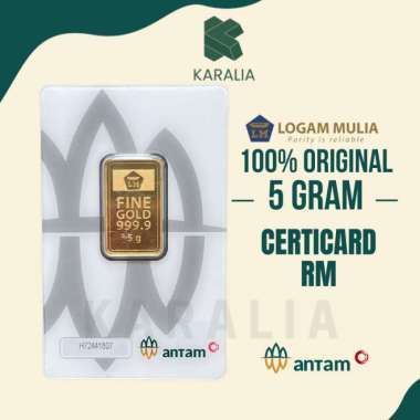 Antam LM Logam Mulia 5 Gram Logam Mulia Certicard, Logam Mulia Antam LM Emas Antam 5 Gram Certicard 